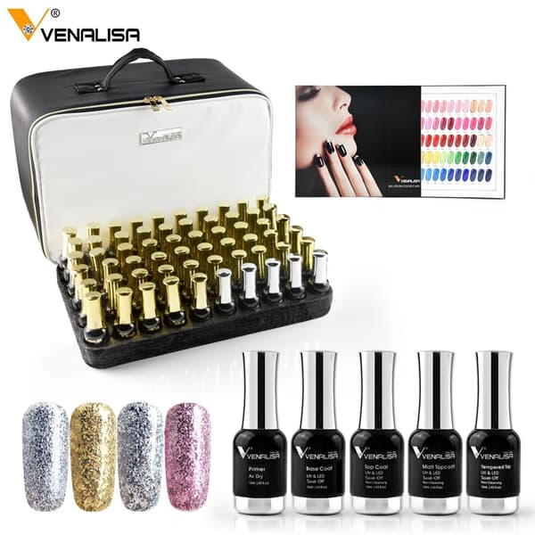Neglelak Gel Sæt, 120 Farver, 12ml Hver, Soak Off Formel,HeleSæt 120pcs
