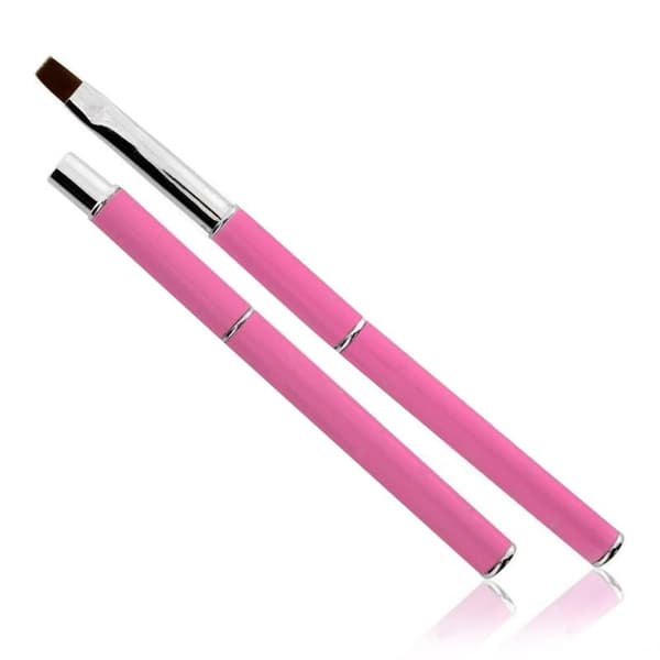 Gelé pensel med kork - Storlek: #8 - Rosa