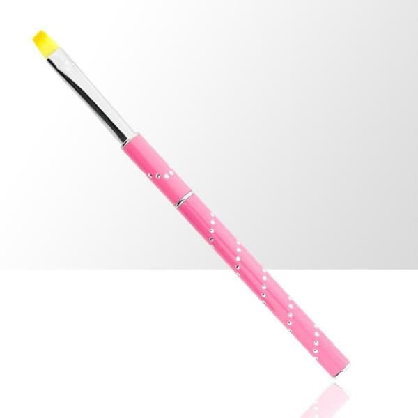 Gelé pensel med kork - Storlek: #8 - Rosa