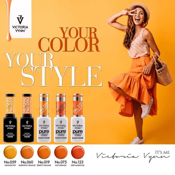 Victoria Vynn - Gel Polish - 060 Energetic Orange - Gellack