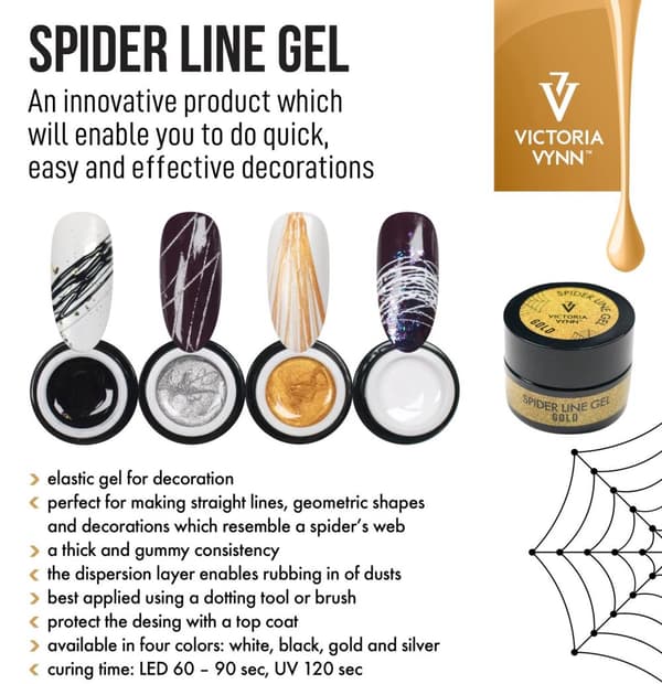 Victoria Vynn - Spider Line - 01 Black - Dekorgelé