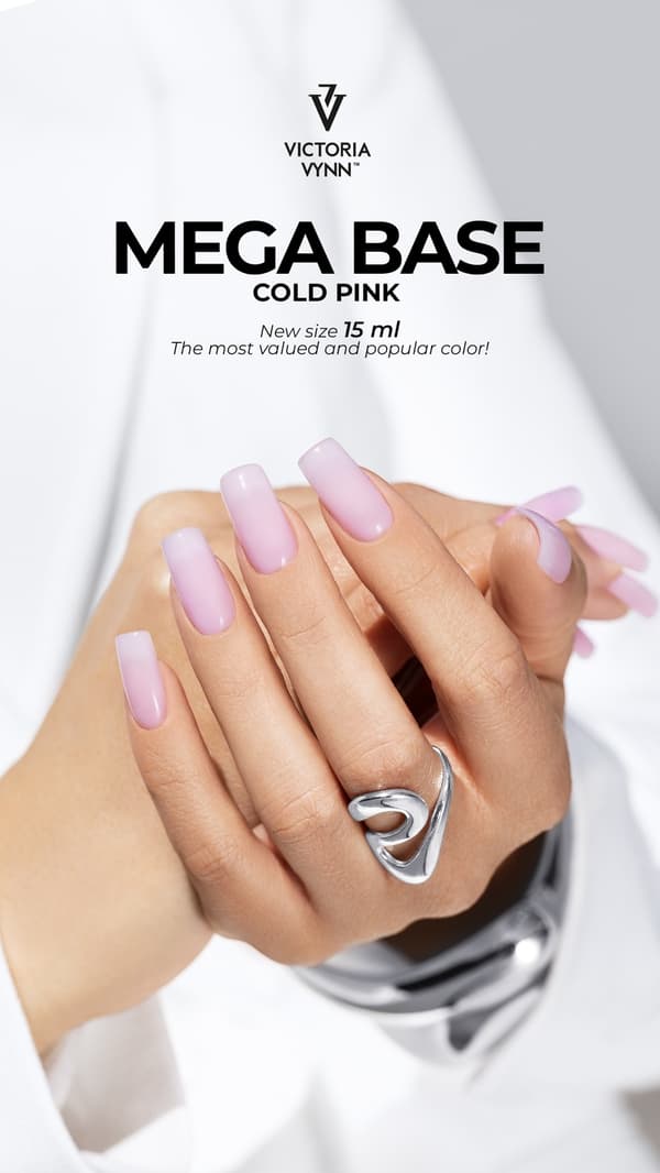 Gel Polish -  Mega Base - Cold Pink - 8ml - Victoria Vynn