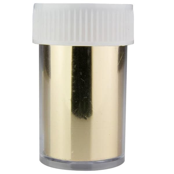 Nagelfolie / folie - för nageldekorationer - Krom - Guld - 1m