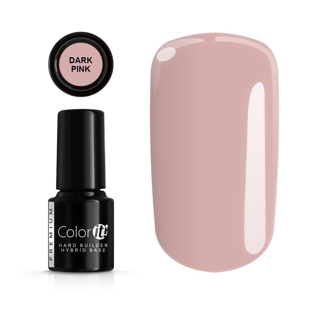 SILCARE_Color It Premium Hard Builder Hybrid Base baza pod lakier hybrydowy Dark Pink 6g