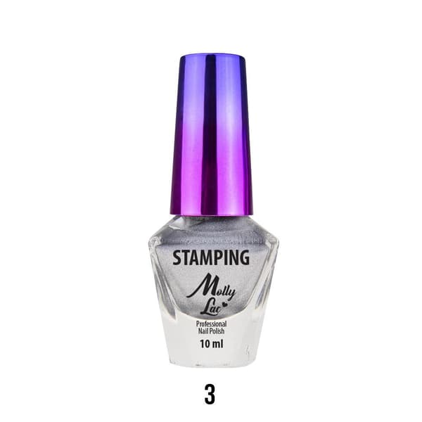 Mollylac - Stämplings lack - Grå - 03 - 10 ml