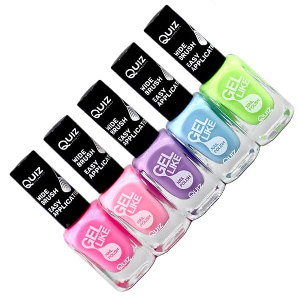 5 stk neglelak, neglelak - Pastel