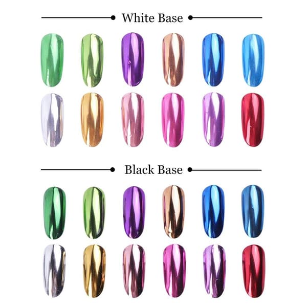 London Girl MIRROR CHROME Metal Gel Large Polish-Red Chrome