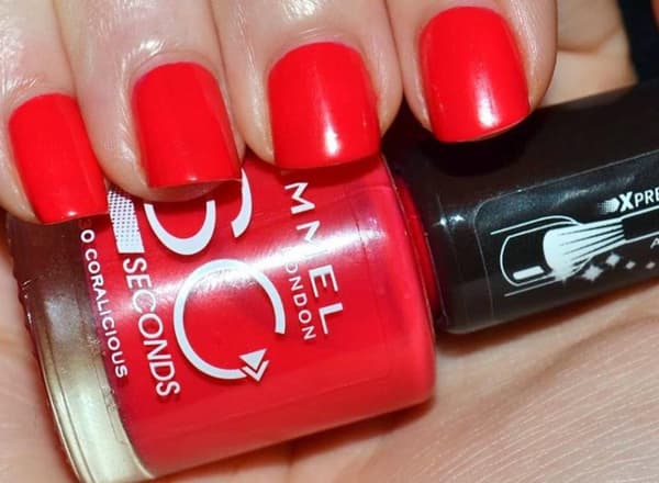 Rimmel 60 Seconds Nail Polish-Coralicious