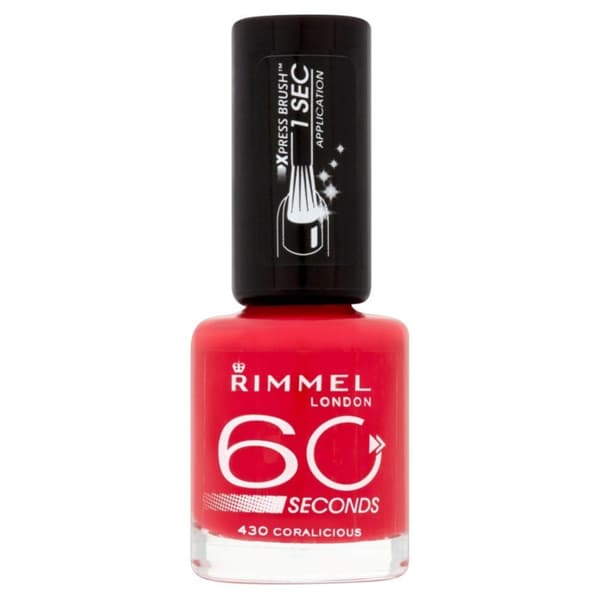 Rimmel 60 Seconds Nail Polish-Coralicious