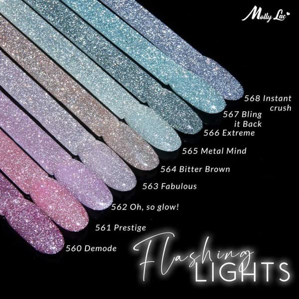 Mollylac - Gellack - Flashling lights - 568 5ml