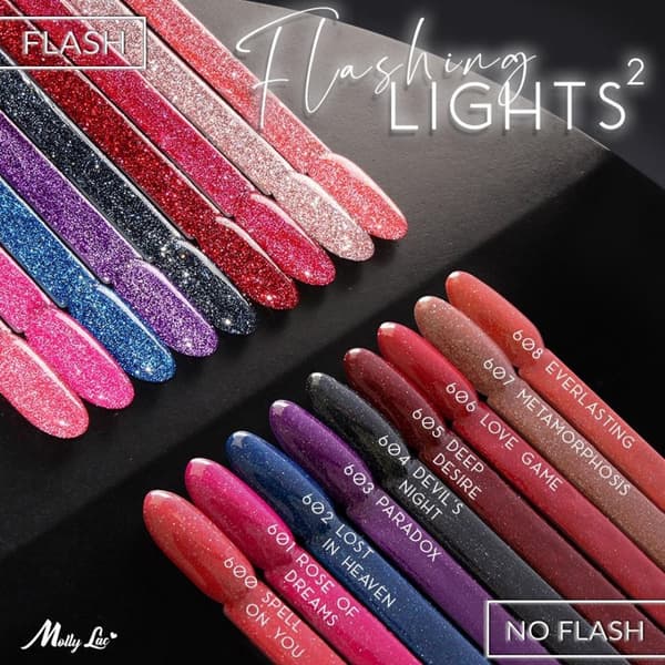 Mollylac - Gellack - Flashling lights - 568 5ml