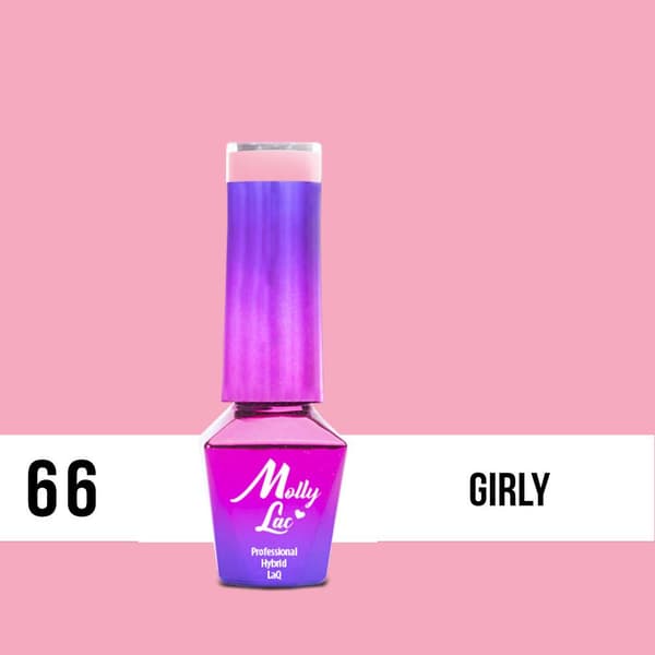 Mollylac - Gelelakk - Delikat kvinne - Nr66 - 5g UV gel/LED