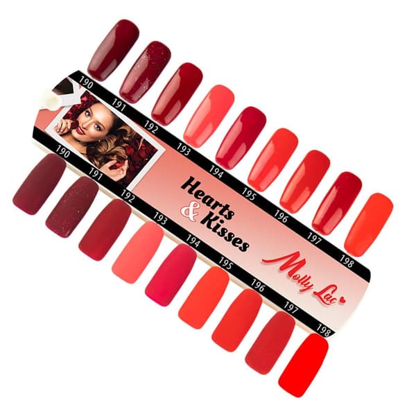 Mollylac - Gel polish - Hearts & Kisses - Nr195 - 5g UV gel/LED