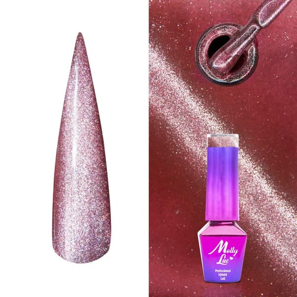 Mollylac - Gelelakk - Cat eye Womanity - Nr440 5g UV gel/LED