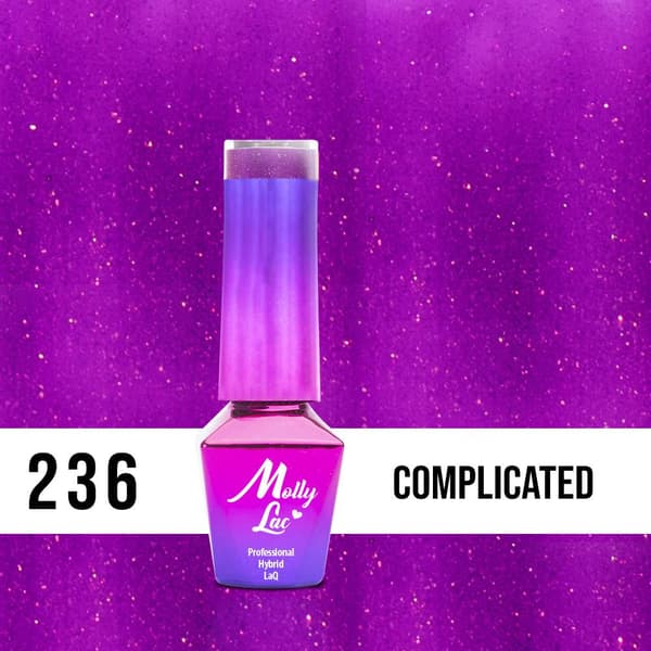 Mollylac - Gel polish - Glødende tid- Nr236- 5g UV gel/LED