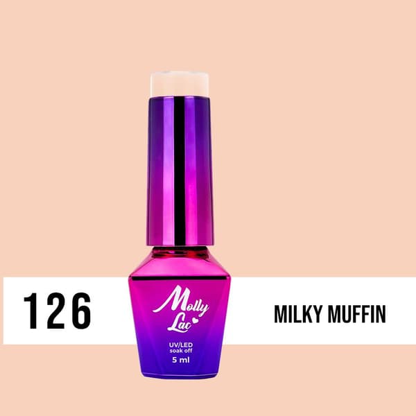 Mollylac - Gelelakk - Yoghurt - Nr126 - 5g UV gel/LED