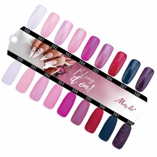 Mollylac - Gelelakk - Bling it on! - Nr504 - 5g UV gel/LED