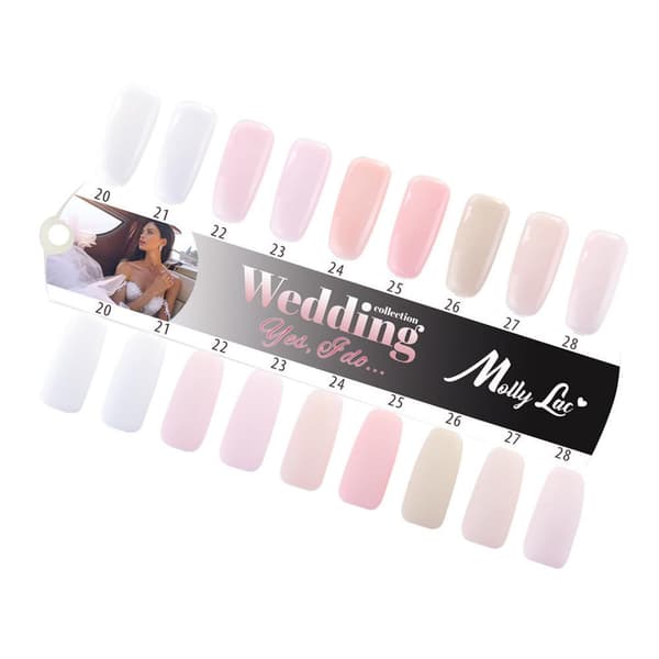 Mollylac - Gel polish - Bryllup - JA, JEG GØR - Nr28 - 5g UV gel/LED