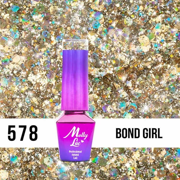 Mollylac - Geelilakka - Born To Glow - Nr578 - 5g UV geeli/LED