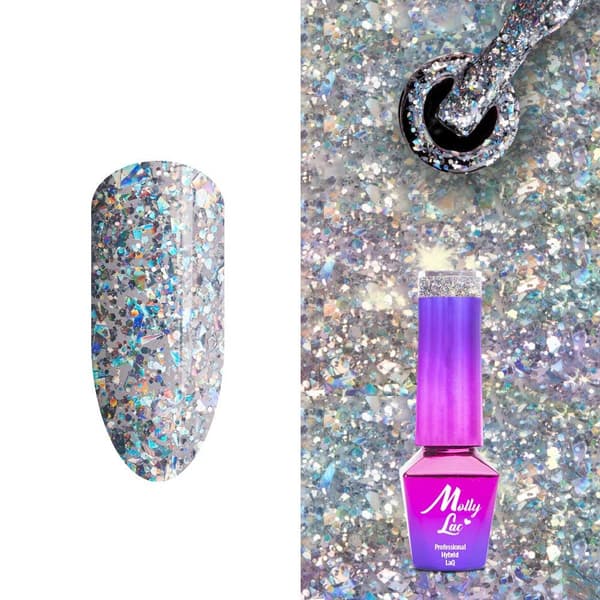 Mollylac - Gel polish - Crushed Diamonds - Nr531 - 5g UV gel/LED