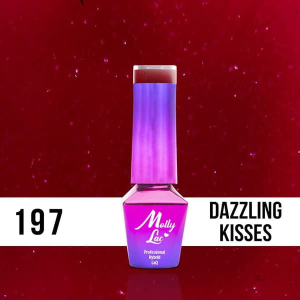 Mollylac - Gel polish - Hearts & Kisses - Nr197 - 5g UV gel/LED