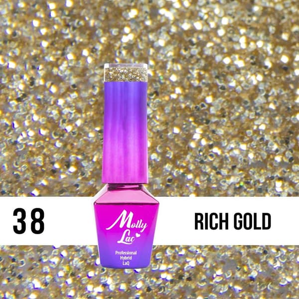 Mollylac - Gel polish - Queen Of Life - Nr38 - 5g UV gel/LED