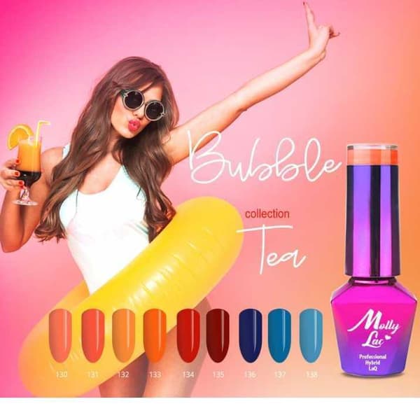 Mollylac - Gelelakk - Bubble Tea - Nr130 - 5g UV gel/LED