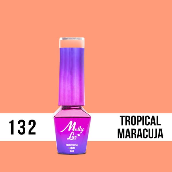 Mollylac - Gel polish - Bubble Tea - Nr132 - 5g UV gel/LED