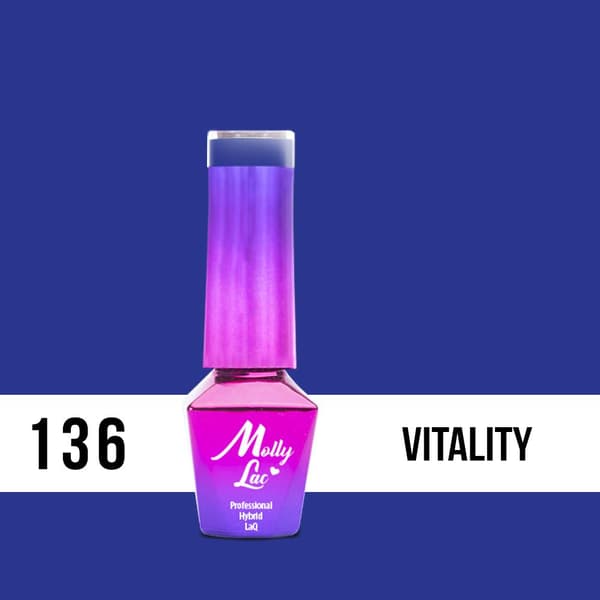 Mollylac - Gel polish - Bubble Tea - Nr136 - 5g UV gel/LED