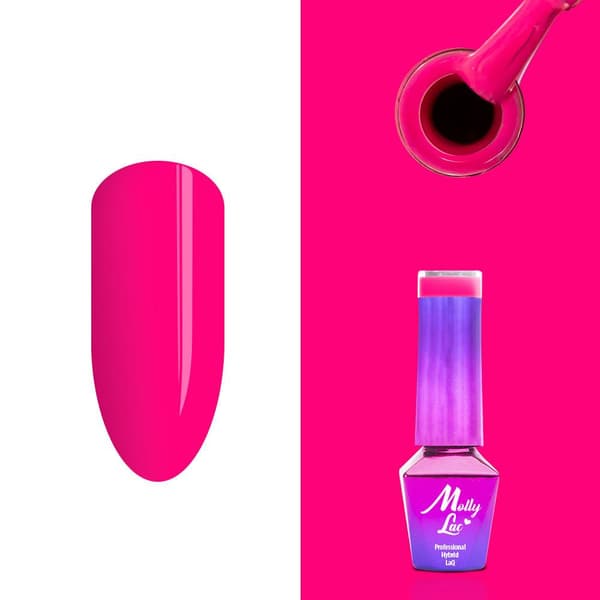Mollylac - Gelelakk - Flamingo - Nr138 - 5g UV gel/LED