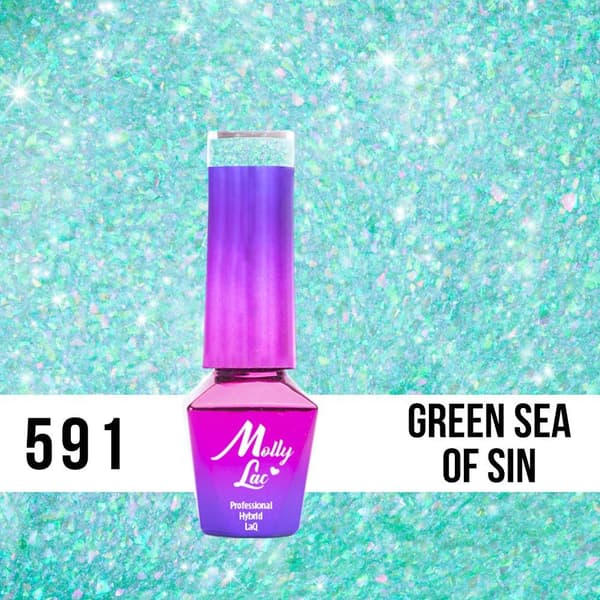 Mollylac - Gelelakk - Mermaid Whispers - Nr591 - 5g UV gel/LED