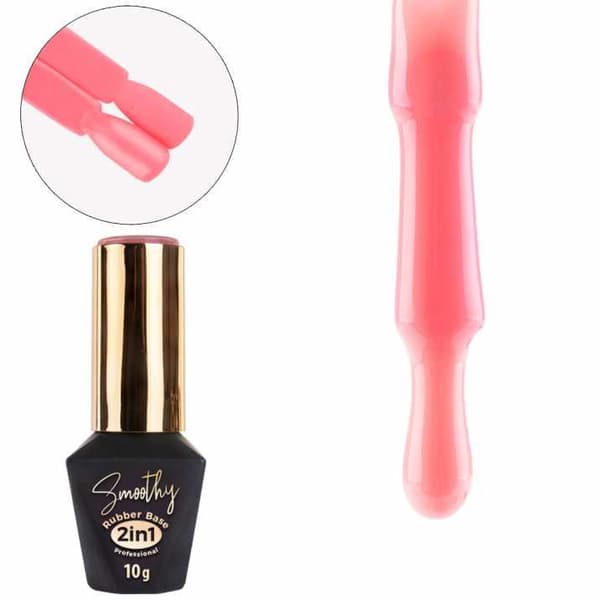 Mollylac - Gummibase 2in1 Smoothy - Nr. 4 - UV gel/LED - Base coat