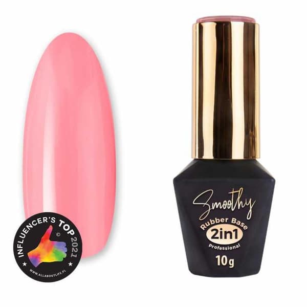 Mollylac - Gummibase 2in1 Smoothy - Nr. 4 - UV gel/LED - Base coat