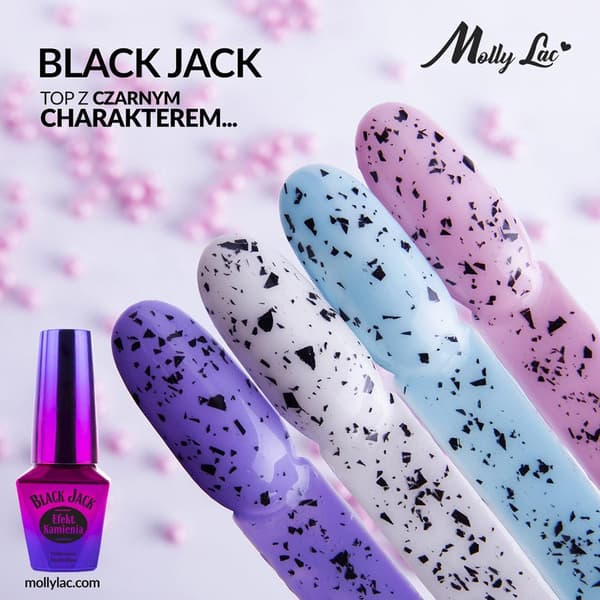 Toppstrøk - Toppstrøk - Black Jack - 10g - UV gel/LED - Mollylac
