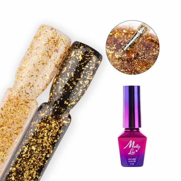 Mollylac - Jack topp - 24 Carat - 5ml - UV-gel/LED - Topplakk