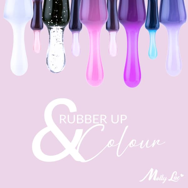 Mollylac - Gummibase 2in1 Up&Colour - Nr. 2 - UV gel/LED - Base coat