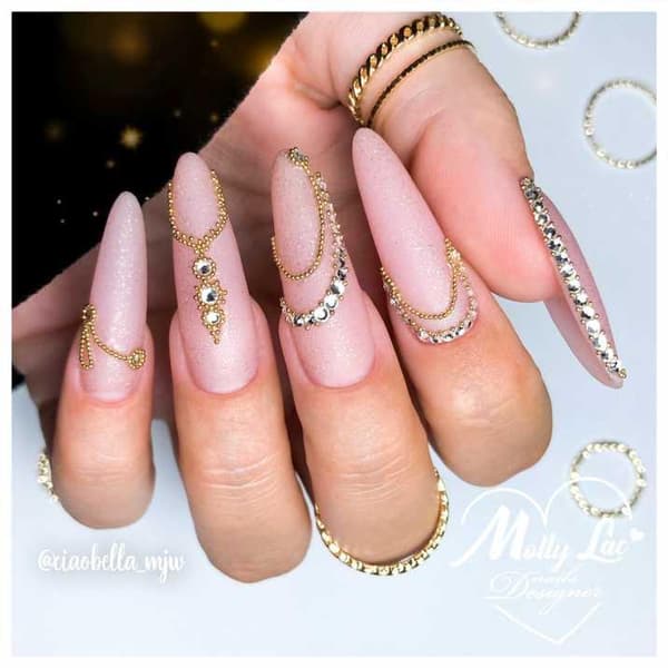 Mollylac - Top no wipe - Gold - UV-gel/LED -Topplack
