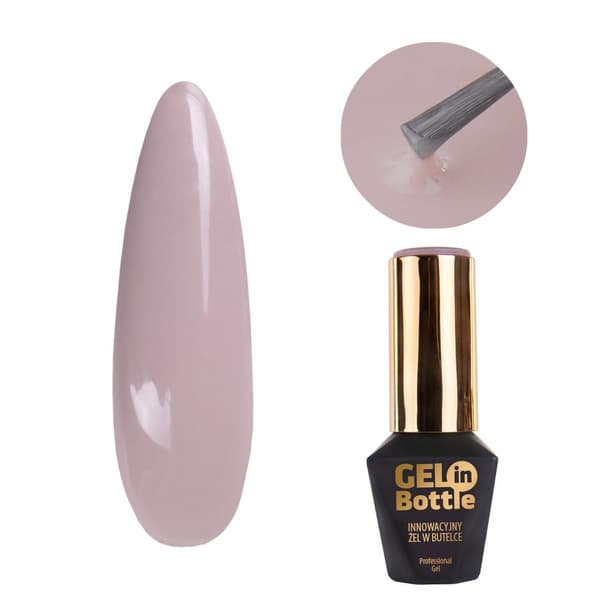 Mollylac - Gel in Bottle -Jasmine - 10g - UV-gel/LED - Baslack