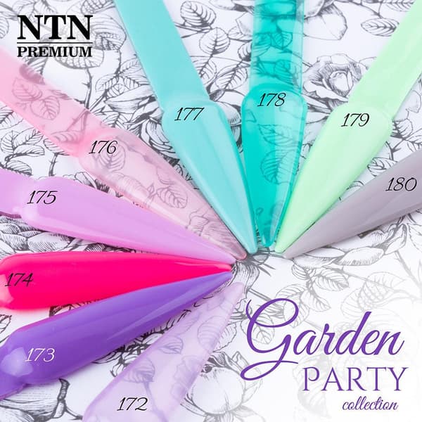 9 kpl - NTN Premium - Garden Party - Geelilakkaus - Hybridi