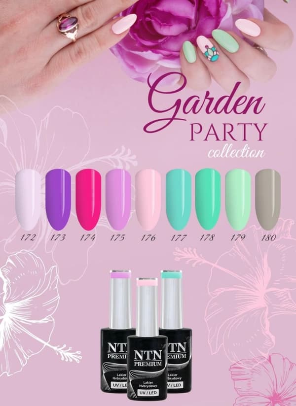 9 kpl - NTN Premium - Garden Party - Geelilakkaus - Hybridi