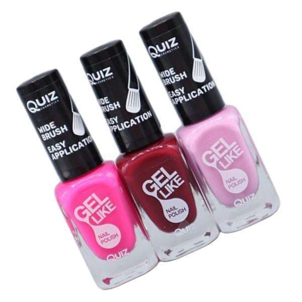 3 neglelakker, neglelak - Neon pink, rød, pink