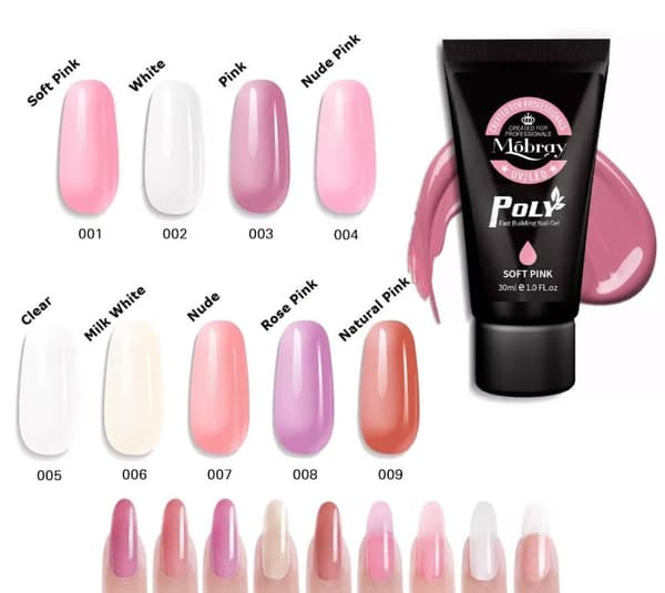 Polygel Gelnaglar 30g Milk White