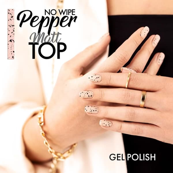 Top coat - Pepper - No Wipe Matt - 8 ml - Victoria Vynn