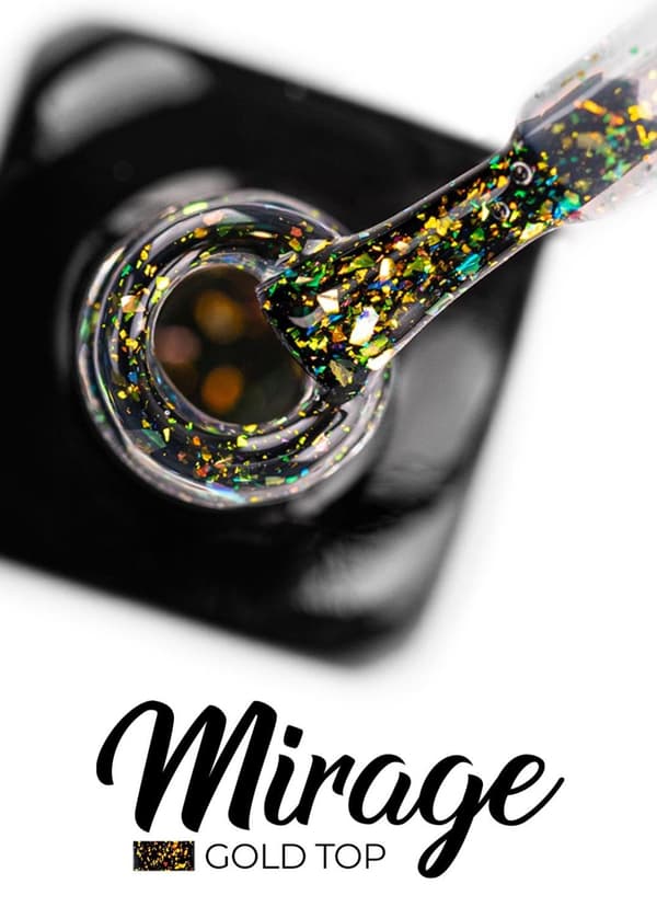 Top coat - Mirage - Gold - No Wipe - 8 ml - Victoria Vynn