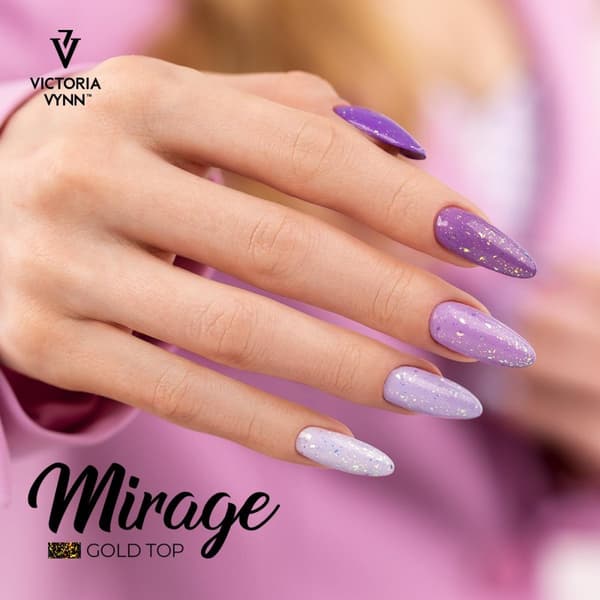 Top coat - Mirage - Gold - No Wipe - 8 ml - Victoria Vynn