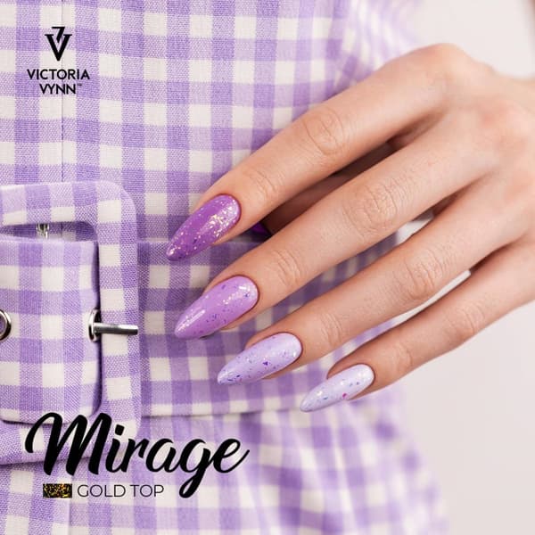 Top coat - Mirage - Gold - No Wipe - 8 ml - Victoria Vynn