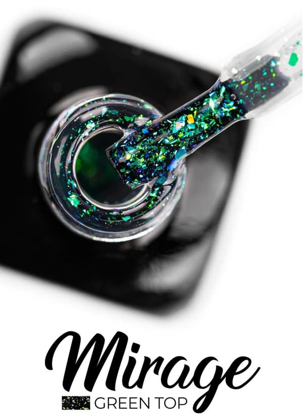 Top coat - Mirage - Green - No Wipe - 8 ml - Victoria Vynn