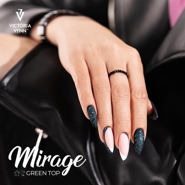 Top coat - Mirage - Green - No Wipe - 8 ml - Victoria Vynn