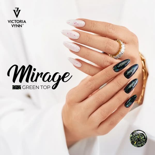 Top coat - Mirage - Green - No Wipe - 8 ml - Victoria Vynn