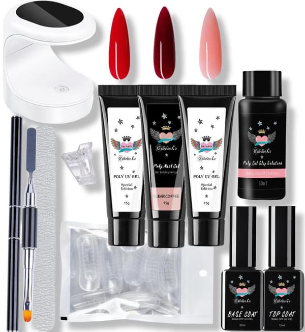 Polygel Nagelkit - Gelenaglar Kit Matt Topplack